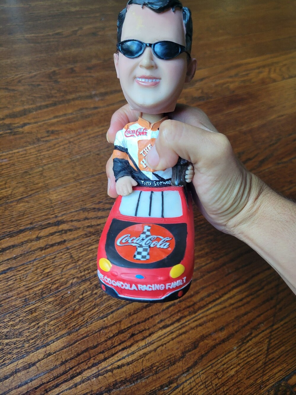 2002 NASCAR Coca-Cola Racing Family Tony Stewart Arby's Bobble Head